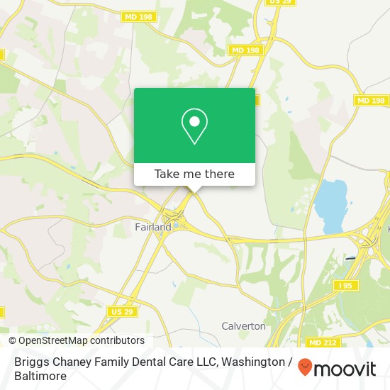Mapa de Briggs Chaney Family Dental Care LLC
