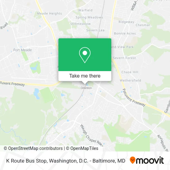 Mapa de K Route Bus Stop