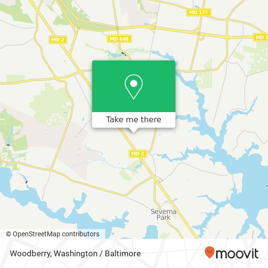 Mapa de Woodberry