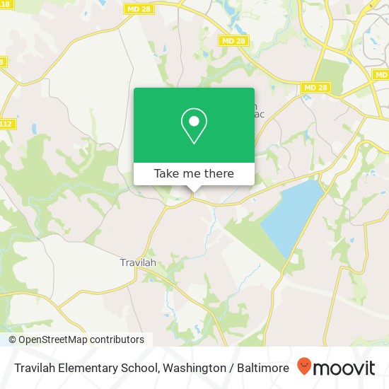 Mapa de Travilah Elementary School