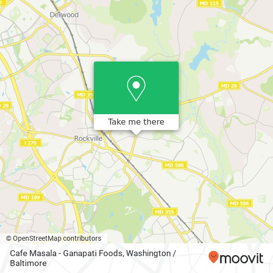 Mapa de Cafe Masala - Ganapati Foods