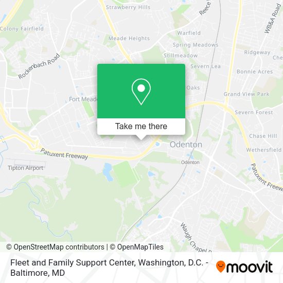 Fleet and Family Support Center map