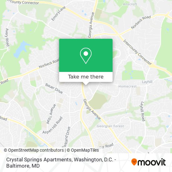 Crystal Springs Apartments map