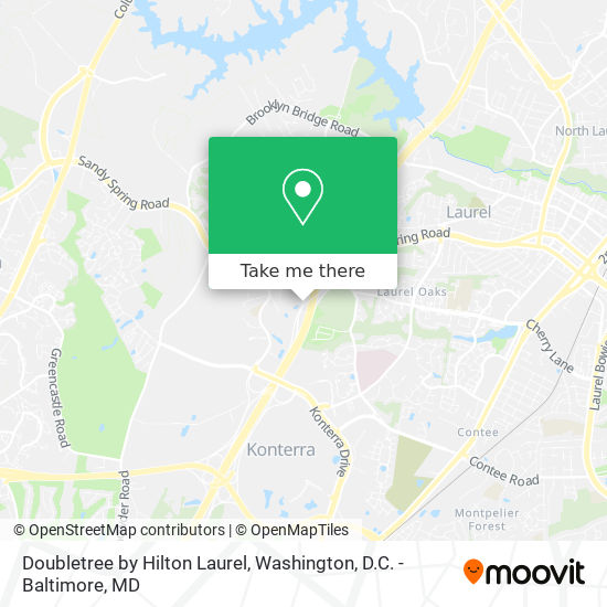 Mapa de Doubletree by Hilton Laurel