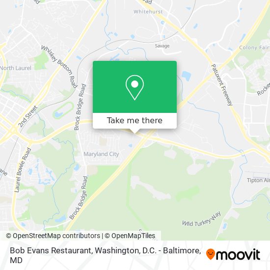 Bob Evans Restaurant map