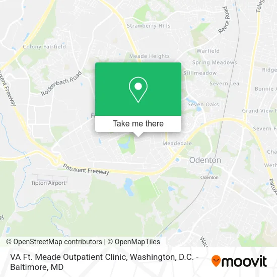 Mapa de VA Ft. Meade Outpatient Clinic