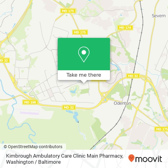 Mapa de Kimbrough Ambulatory Care Clinic Main Pharmacy