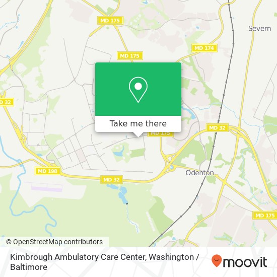 Mapa de Kimbrough Ambulatory Care Center