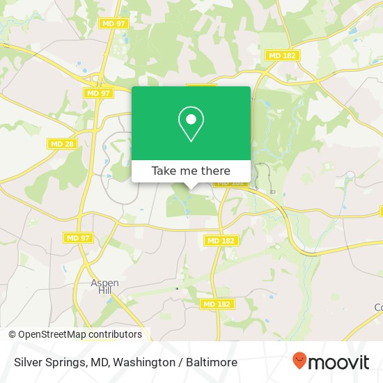 Silver Springs, MD map