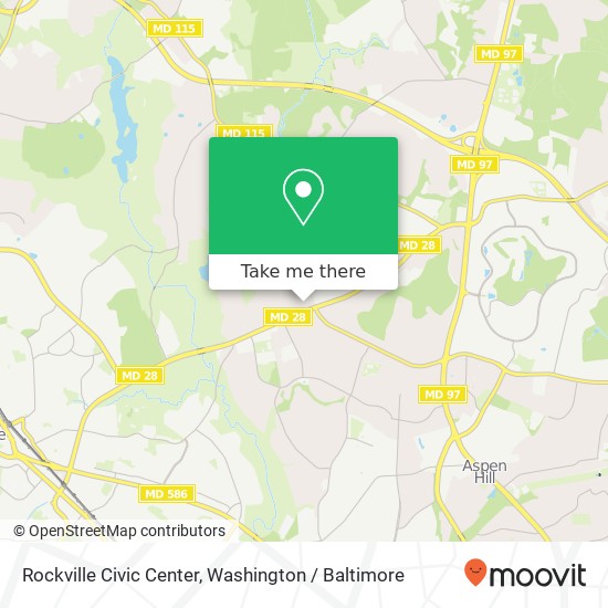 Mapa de Rockville Civic Center