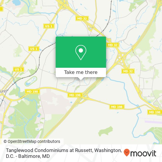 Mapa de Tanglewood Condominiums at Russett