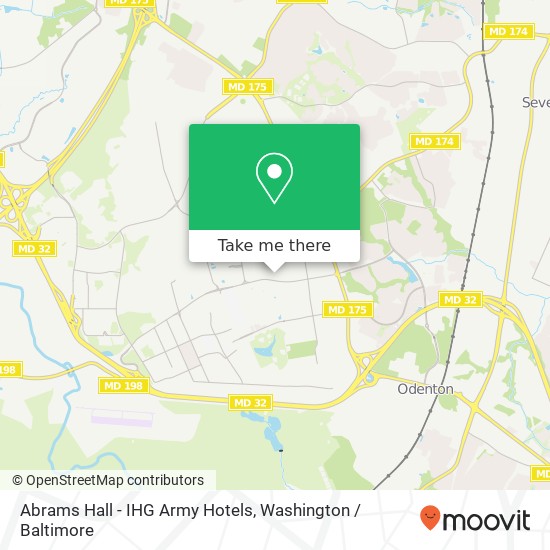 Abrams Hall - IHG Army Hotels map