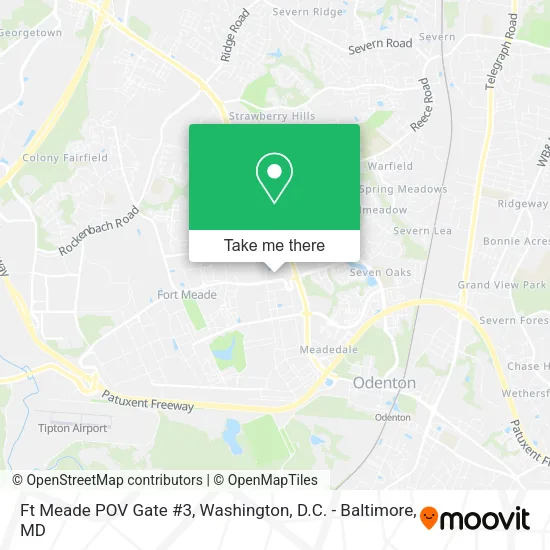 Ft Meade POV Gate #3 map