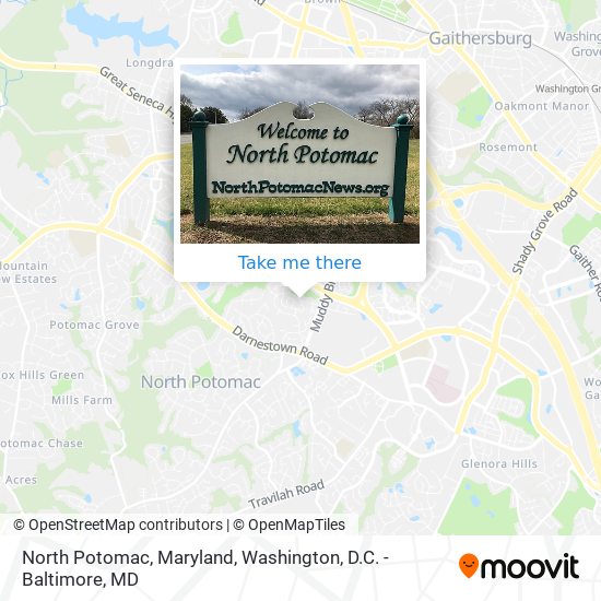 North Potomac, Maryland map