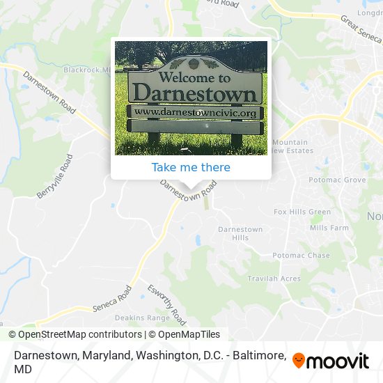 Mapa de Darnestown, Maryland
