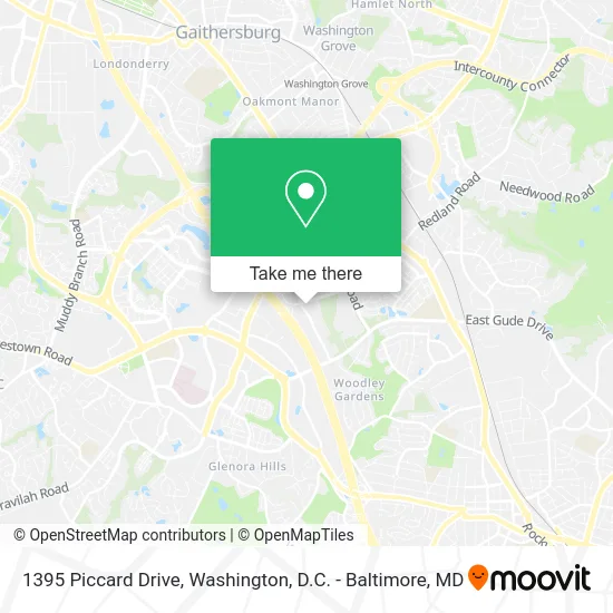 1395 Piccard Drive map