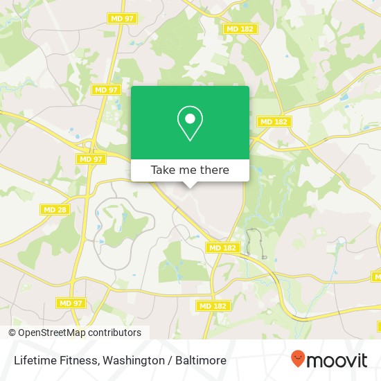 Lifetime Fitness map