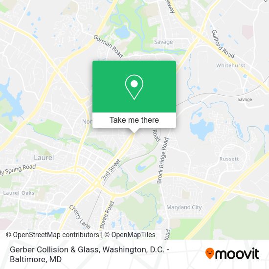 Gerber Collision & Glass map