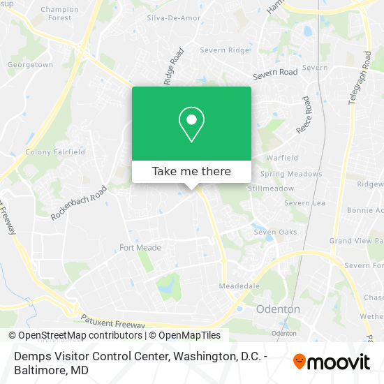 Mapa de Demps Visitor Control Center