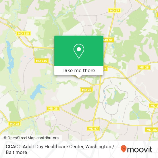 Mapa de CCACC Adult Day Healthcare Center