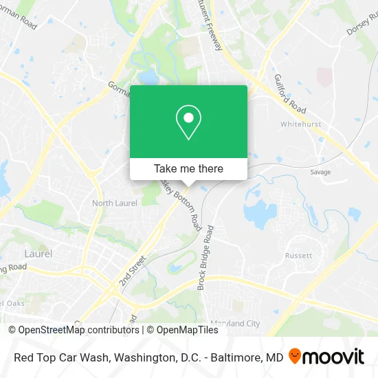 Red Top Car Wash map