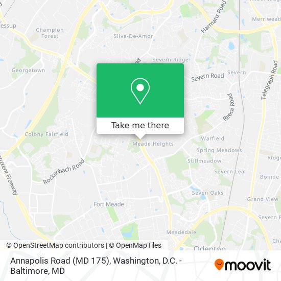 Annapolis Road (MD 175) map