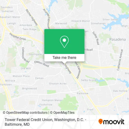 Tower Federal Credit Union map