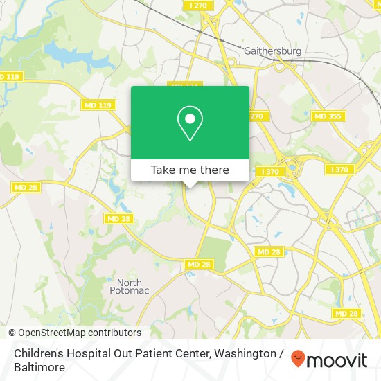 Children's Hospital Out Patient Center map
