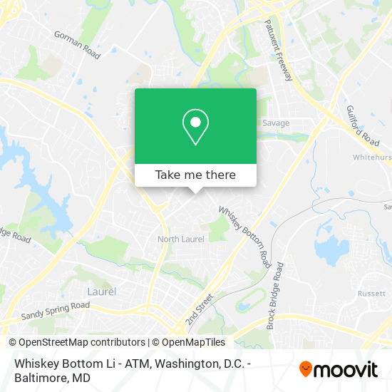Whiskey Bottom Li - ATM map
