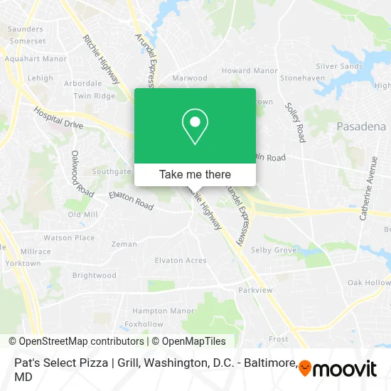 Pat's Select Pizza | Grill map