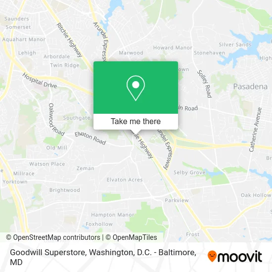 Goodwill Superstore map