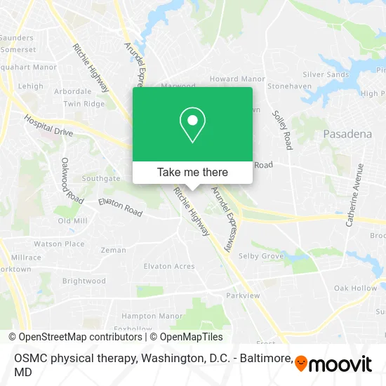 OSMC physical therapy map