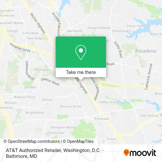 AT&T Authorized Retailer map