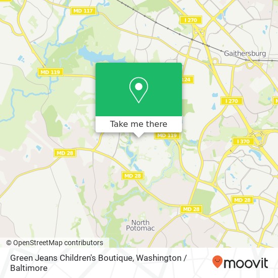 Green Jeans Children's Boutique map