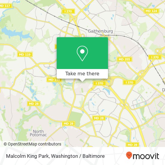 Mapa de Malcolm King Park