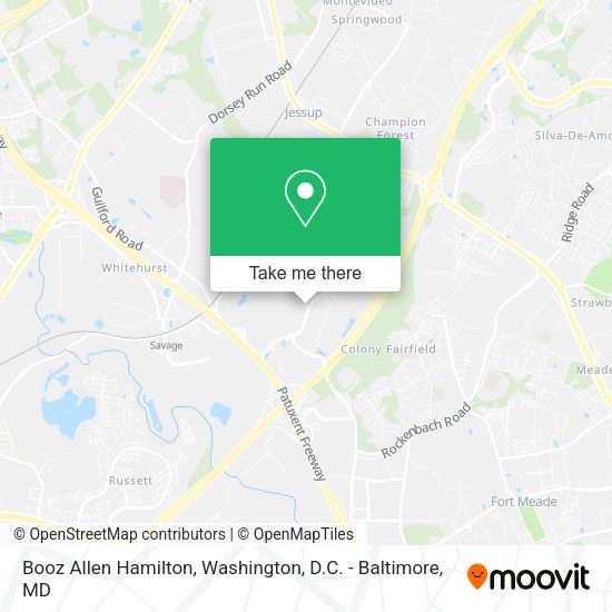 Booz Allen Hamilton map