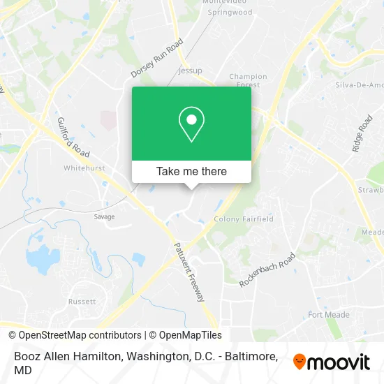 Booz Allen Hamilton map