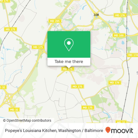 Popeye's Louisiana Kitchen map