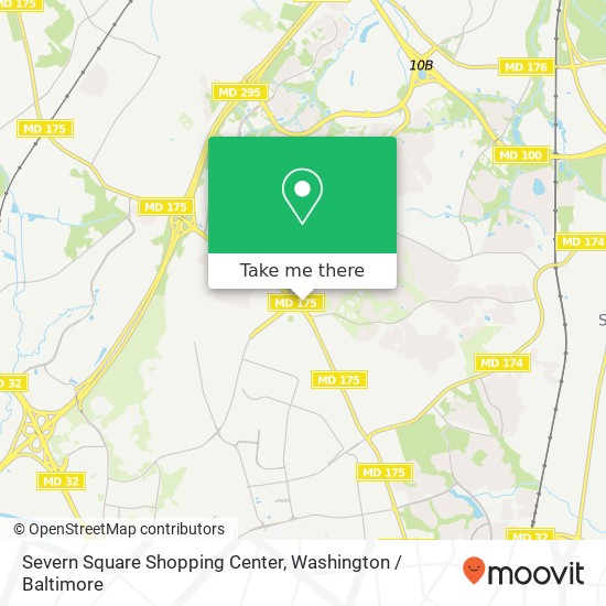 Mapa de Severn Square Shopping Center