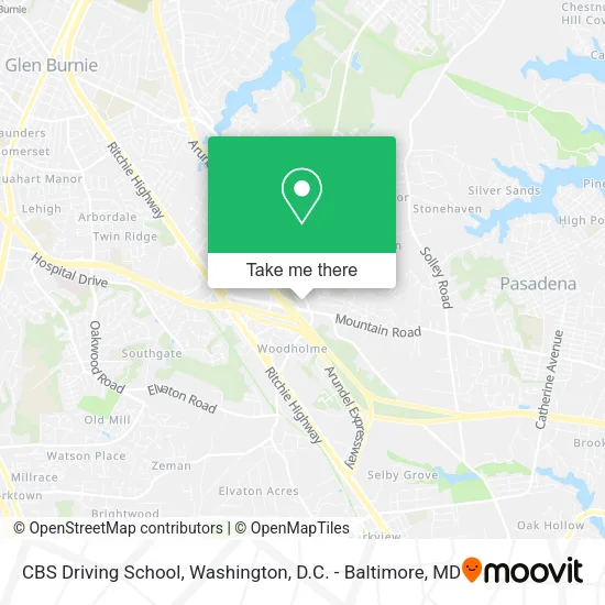 Mapa de CBS Driving School