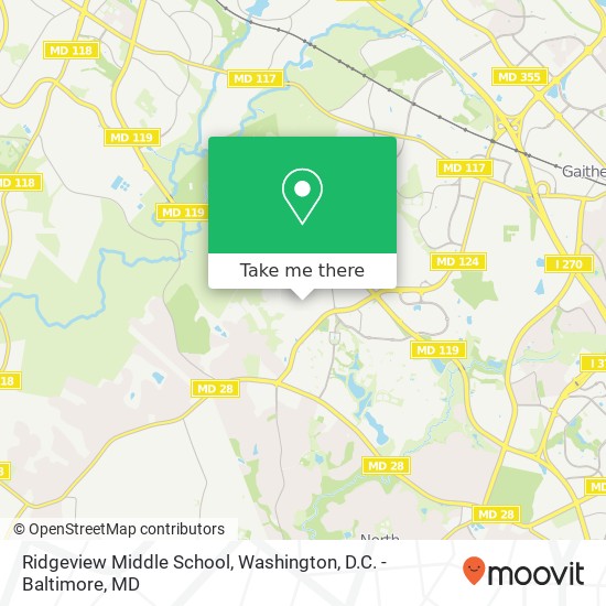 Ridgeview Middle School map