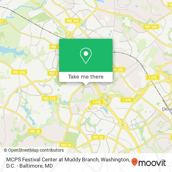 Mapa de MCPS Festival Center at Muddy Branch