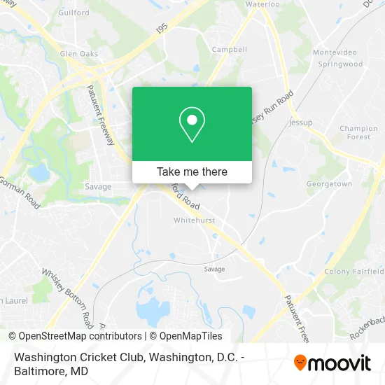 Washington Cricket Club map