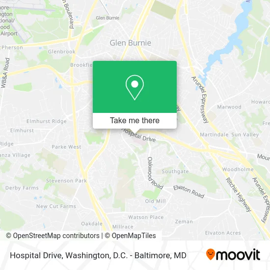 Hospital Drive map
