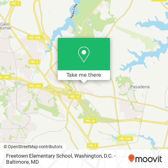 Freetown Elementary School map