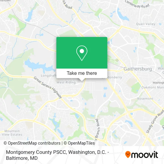 Mapa de Montgomery County PSCC
