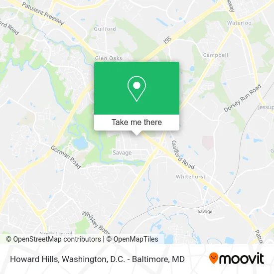Howard Hills map