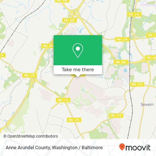 Mapa de Anne Arundel County