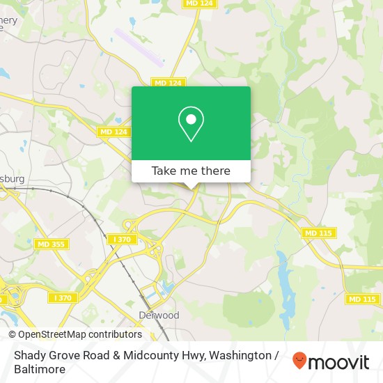 Shady Grove Road & Midcounty Hwy map