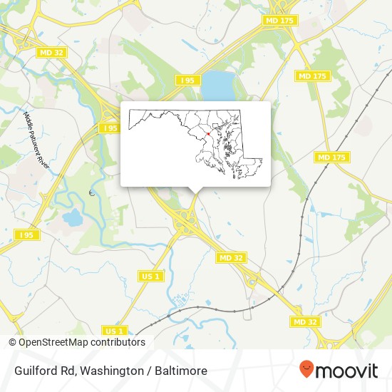 Guilford Rd map